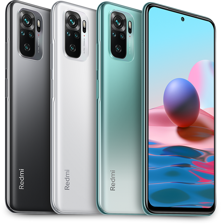 Redmi Note 10 in Xiaomi’s official global product imagery