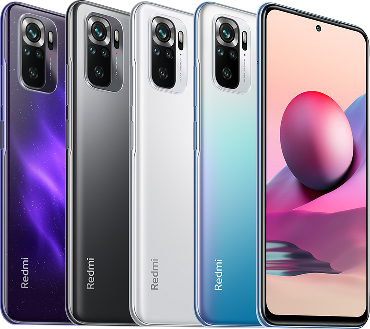 Redmi Note 10S in Xiaomi’s official global product imagery