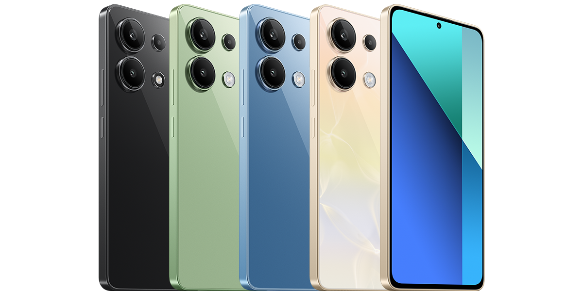 Redmi Note 13 in Xiaomi’s official global product imagery